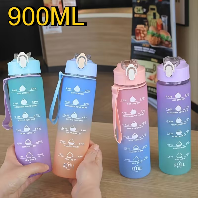Smart Water Bottle Tracker - Garrafa de Água Esportiva de 900ml