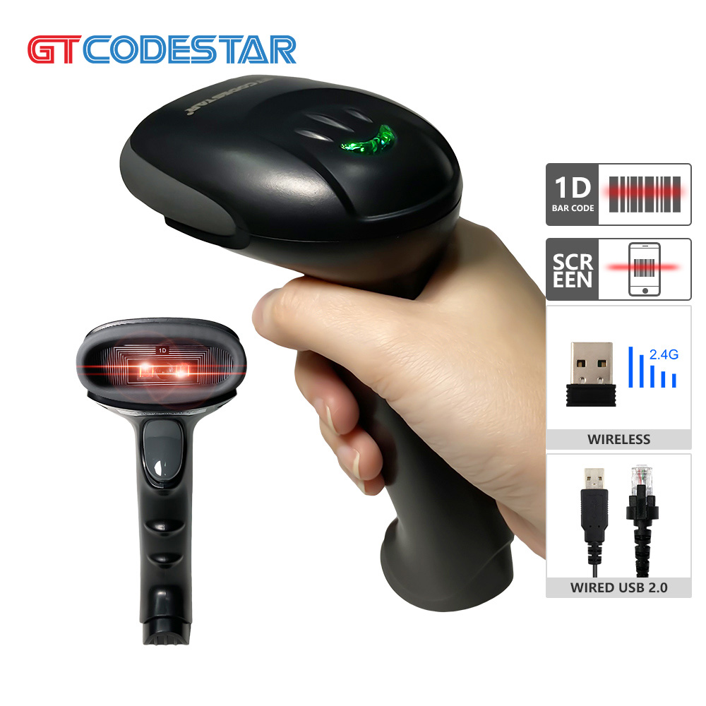Barcode Scanner Wireless - GTCODESTAR Scanner de código de barras