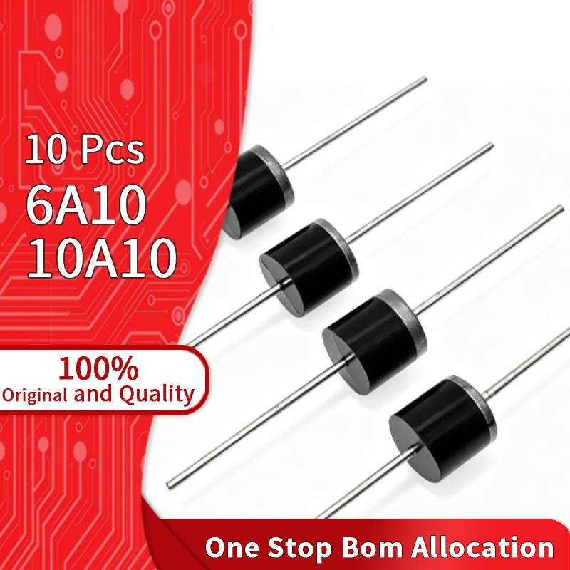 Electronics Gadgets And Accessories - 10 Peças Diodo Retificador 6A10 10A10