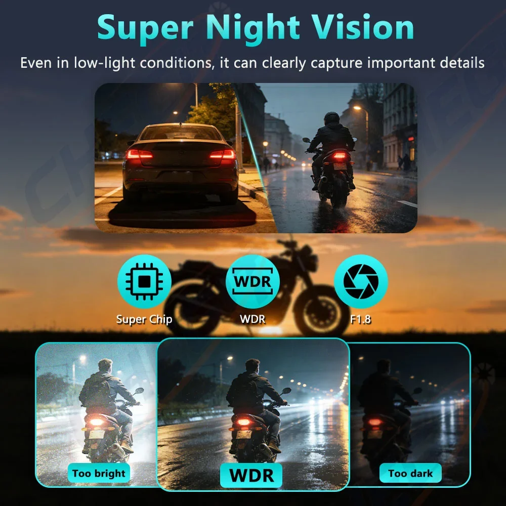 Câmera DVR para Motocicleta 2K - Compact Camera Mirrorless avaliação e preço