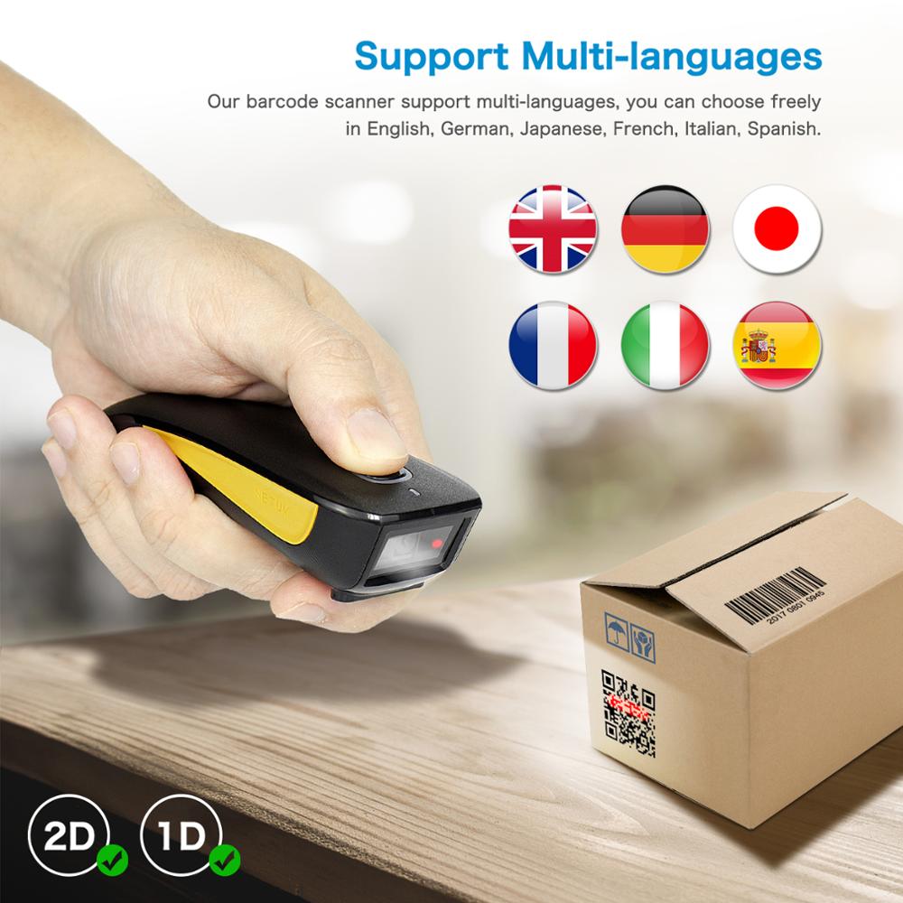 Scanner de código de barras 2D - Barcode Scanner Wireless avaliação e preço