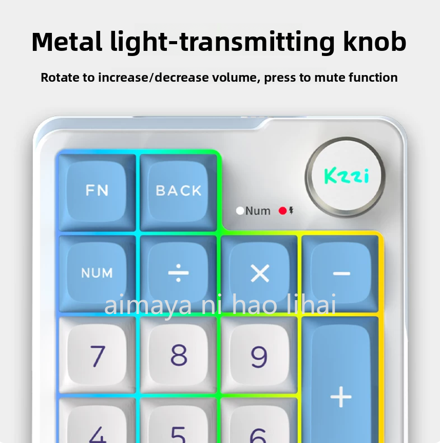Teclado Mecânico Sem Fio Kzzi  - Wireless Keyboard Mini avaliação e preço