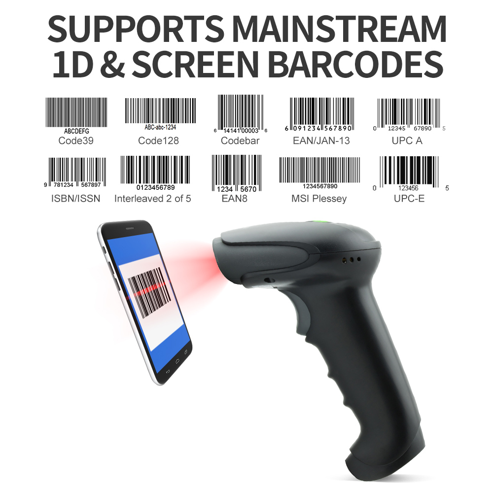 GTCODESTAR Scanner de código d - Barcode Scanner Wireless avaliação e preço