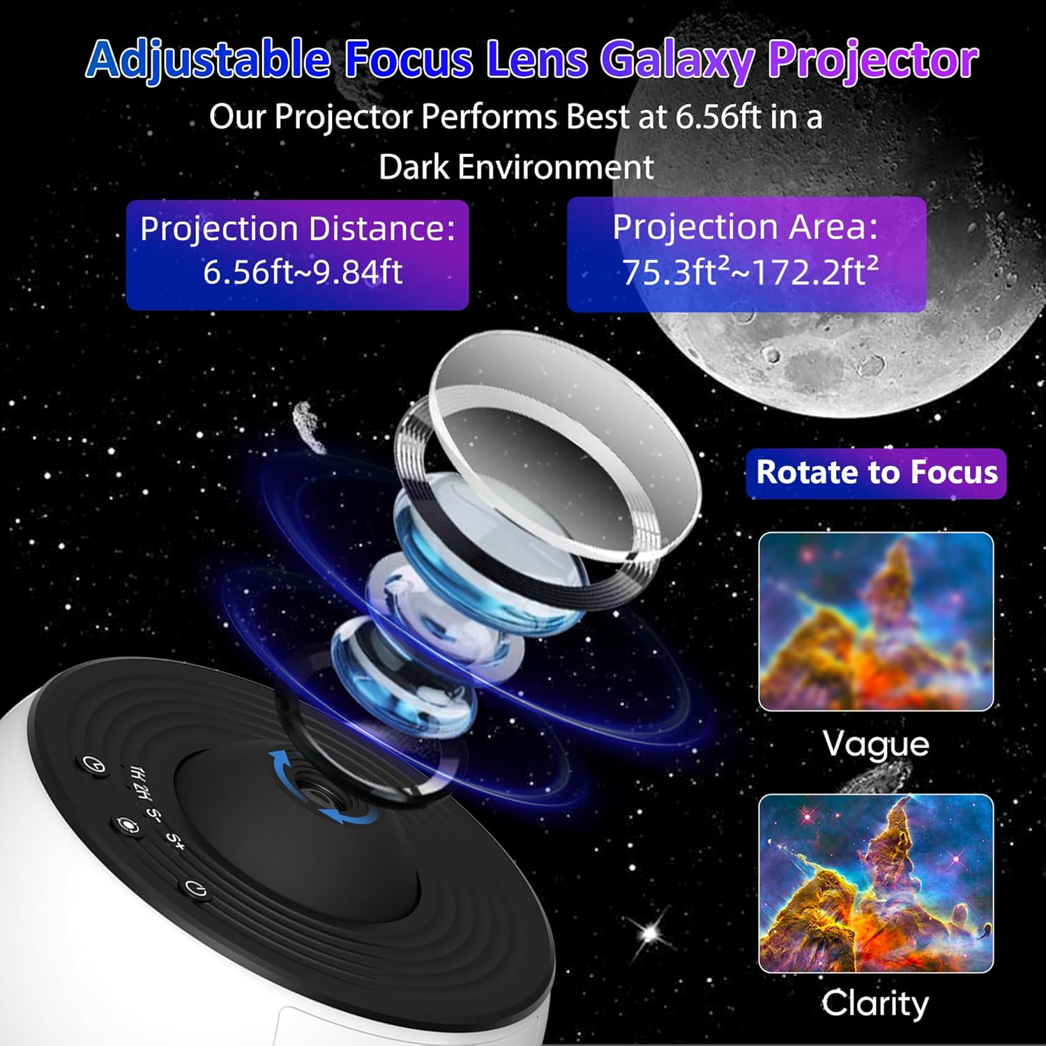 Quarto galáxia projetor luz no - Electronic Gadgets For Home avaliação e preço