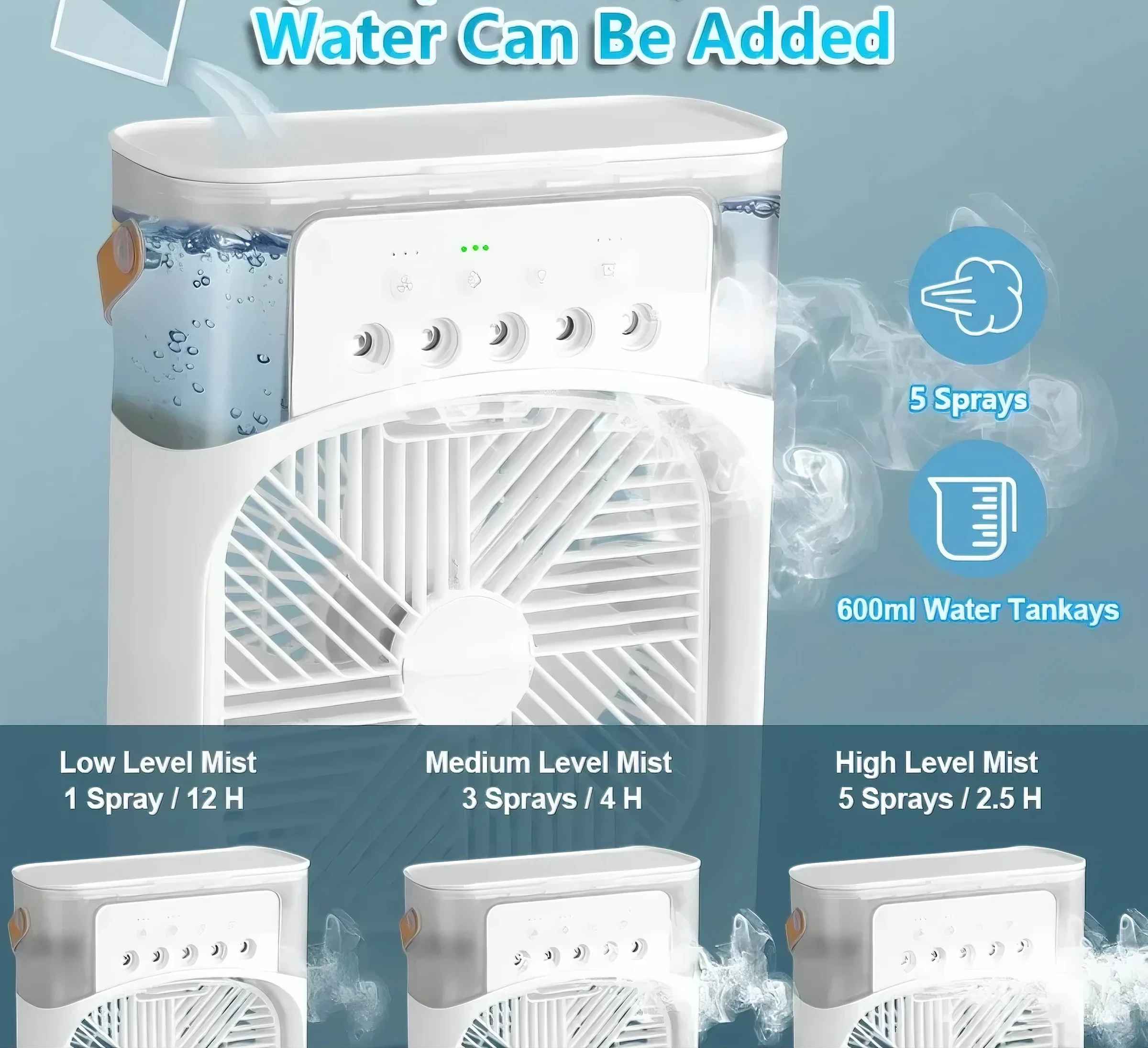 3 em 1 ventilador umidificador - Electronic Gadgets For Home avaliação e preço