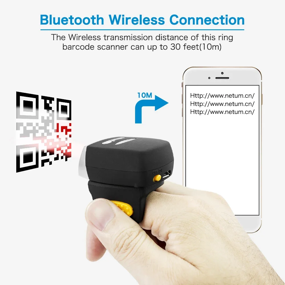 NOVO Leitor de Código de Barra - Barcode Scanner Wireless avaliação e preço