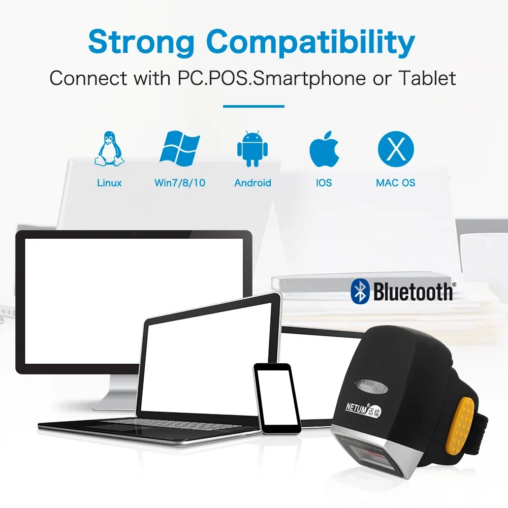 NOVO Leitor de Código de Barra - Barcode Scanner Wireless avaliação e preço