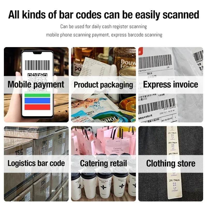 Scanner Móvel 2D Sem Fio para  - Barcode Scanner Wireless avaliação e preço