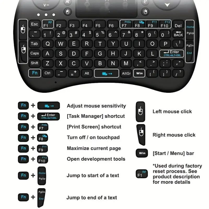 Mini teclado sem fio 2.4ghz, s - Wireless Keyboard Mini avaliação e preço