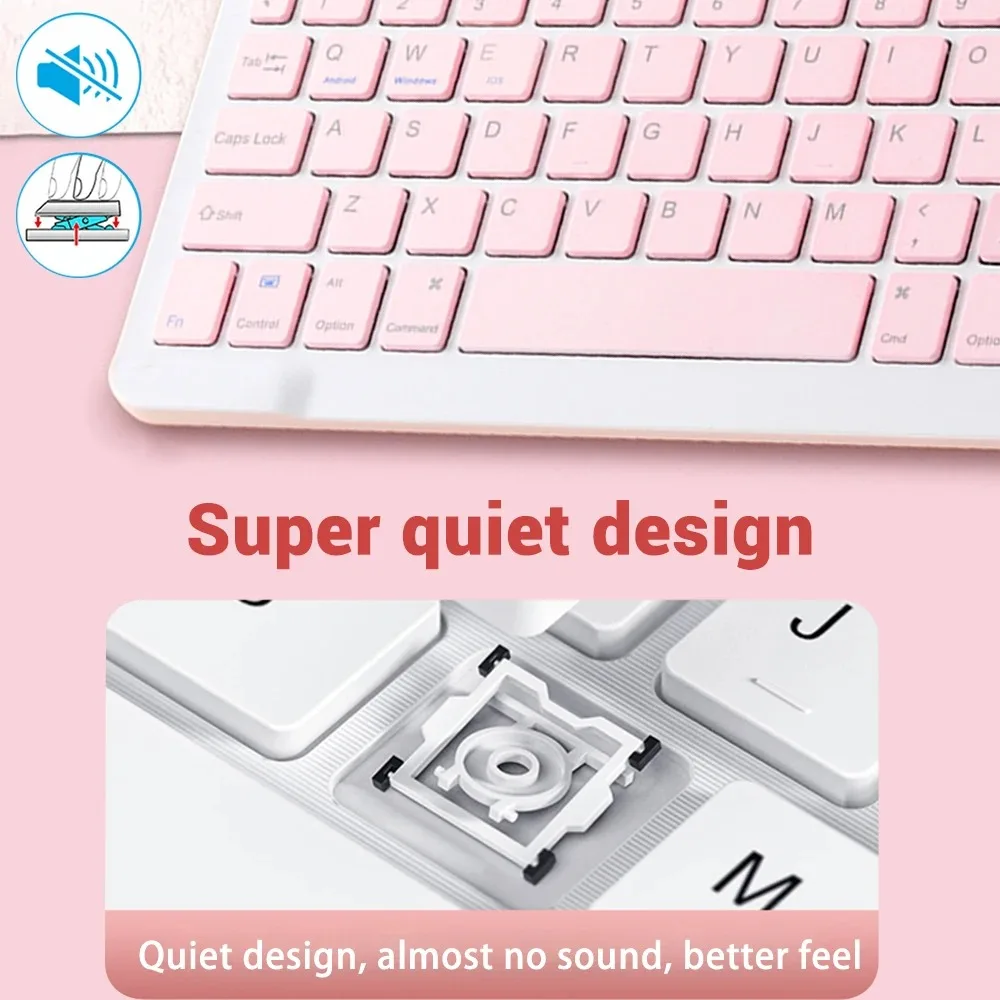 Teclado Bluetooth Hebraico de  - Wireless Keyboard Mini avaliação e preço